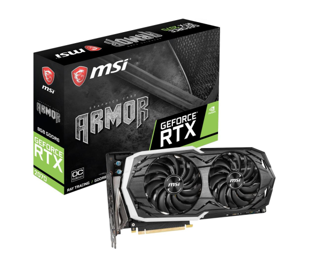 MSI GeForce RTX 2070 ARMOR 8GB OC GDDR6